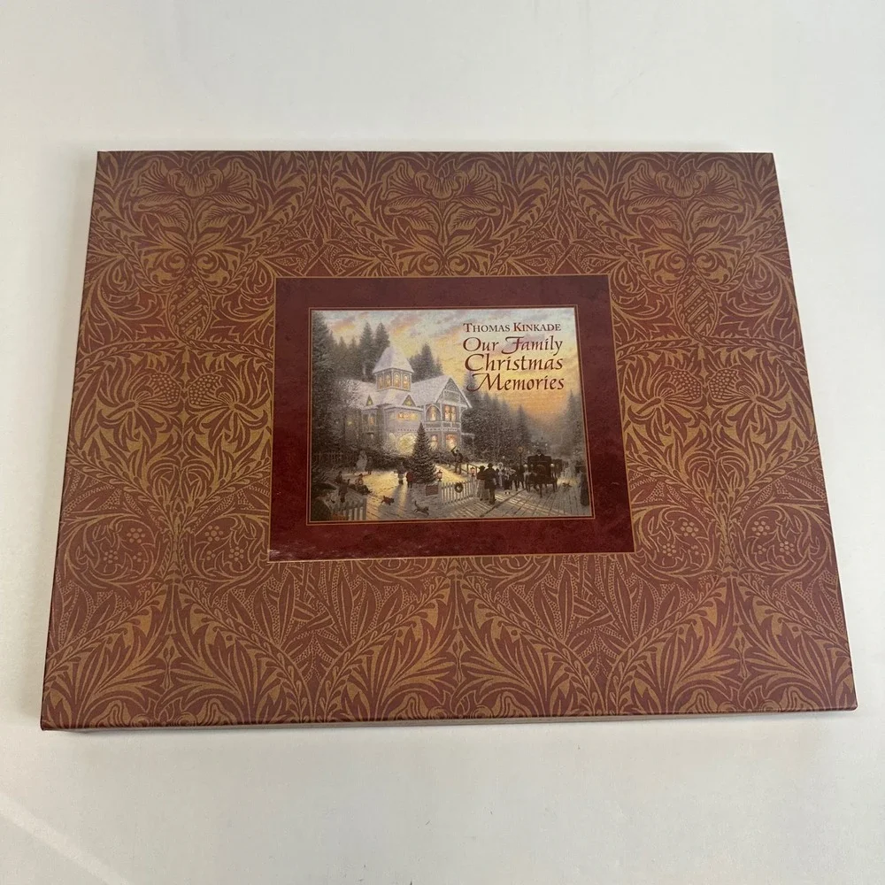 Thomas Kinkade Our Family Christmas Memories Book C.R. Gibson with Box & COA